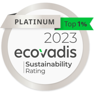 Bild vergrößern: ecovadis 2023 platinum getec group